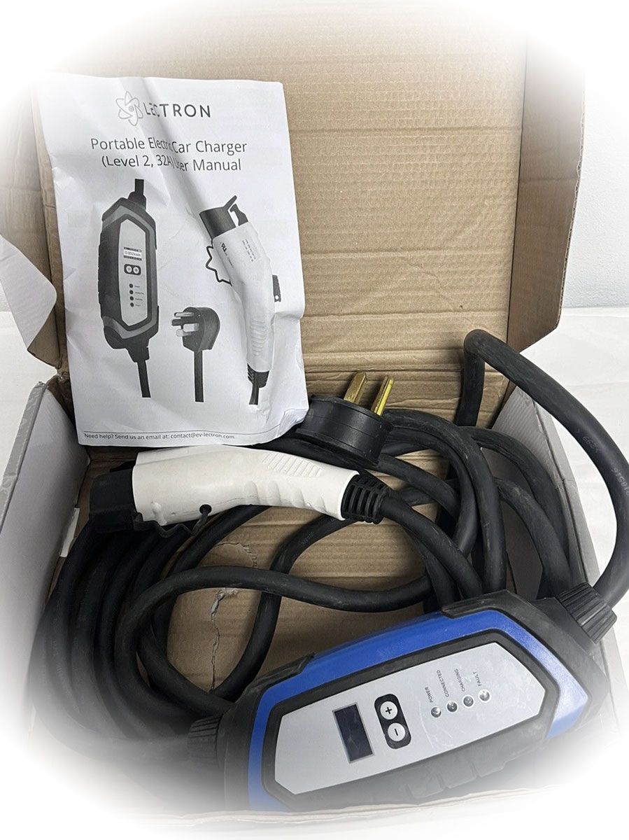 Lectron Level 2 Portable EV Charger (240 Volt, 21ft Cable, 32 Amp) NEMA 14-50 Plug, J1772