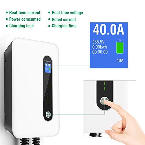 LEFANEV Level 2 Wall EV Charging Station, 9.68kW (240 Volt, 20ft/6.09m Cord, 40 Amp) NEMA 14-50 Plug