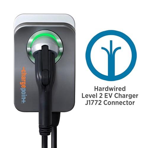 ChargePoint Flex Home Charging Station Level 2 NEMA 14-50 plug (240 Volt, 23ft/7m Cord, 16/24/32/40/48/50 Amp), WiFi, UL Listed, ENERGY STAR, Indoor / Outdoor EV charger